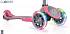 Самокат Globber EVO 4 IN 1 PLUS LIGHTS c подножками, со светящимися колесами, цвет – Pink  - миниатюра №8