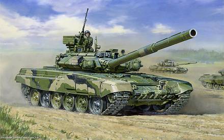 Подарочный набор - Модель для склеивания -Танк Т-90 