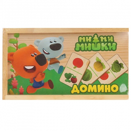 Игрушка деревянная – Домино из серии Ми-Ми-Мишки, в пленке 