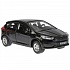 Инерционная металлическая машина - Ford Focus хэтчбек, черный 12 см, открываются двери  - миниатюра №2