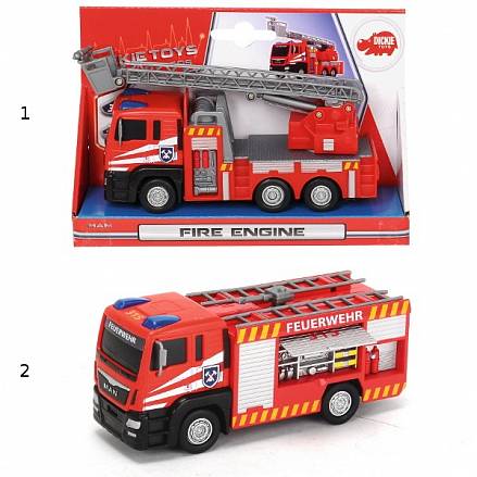 Пожарная машина, 2 вида, 17 см. 