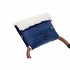 Муфта меховая для коляски Nuovita Alaska Bianco Blu scuro/Темно-синий  - миниатюра №5