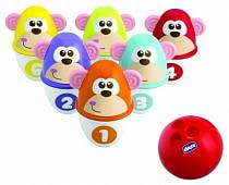 Набор для боулинга «Monkey Strike» (Chicco, 5228st) Набор для боулинга «Monkey Strike» (Chicco, 5228st)