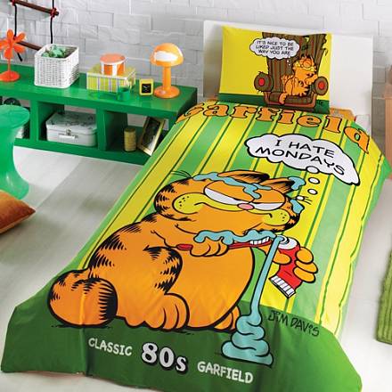 Комплект детского постельного белья, Garfield, 1,5 спальное - GARFIELD DAY 