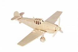 Модель деревянная сборная - Истребитель Мессершмитт (Wooden Toys, P326) - миниатюра