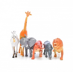 Игровой набор фигурок - В мире животных, 6 шт. по 15 см. (1toy, Т50465) - миниатюра