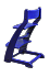 Растущий стул Praktikk, цвет – Синий  - миниатюра №1