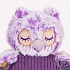 Мягкая игрушка – Совушка фиолетовая, 18 см  - миниатюра №5