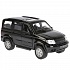 Джип УАЗ Patriot, черный, 12 см, открываются двери и багажник, инерционный механизм  - миниатюра №4