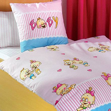 Детское постельное белье Bebek Baby, Розовый, 0-3 лет