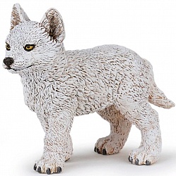 Фигурка - Молодой полярный волк, размер 6 см. (Papo, 50228_papo) - миниатюра