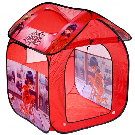 Детская игровая палатка в сумке – Леди Баг и Супер Кот, 83 х 80 х 105 см 
