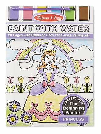 Раскраска - Рисуем водой - Принцессы из серии Творчество 