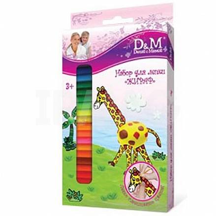 Пластилин для детской лепки «Жираф», 12 цветов 