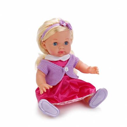 Интерактивная кукла Полина озвученная, размер 35 см.  