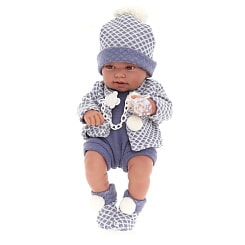 Кукла-пупс Анжело в голубом 42 см виниловая (Munecas Antonio Juan ,S.L., 50035)