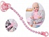 Соска с цепочкой для куклы Baby Annabell, розовая  - миниатюра №1