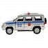 Джип УАЗ Patriot полиция, 12 см, открываются двери и багажник, инерционный механизм  - миниатюра №2