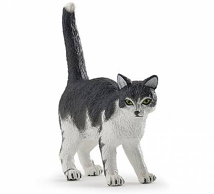 Фигурка - Черно-белый кот 