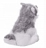Мягкая игрушка – Собака серая с белым, 18 см  - миниатюра №2