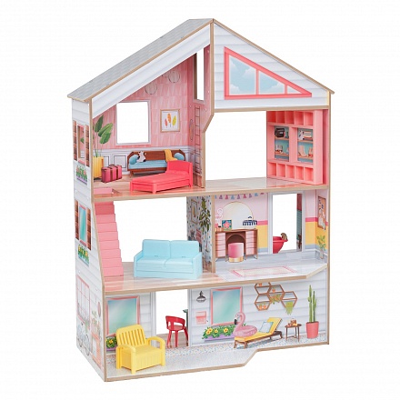 Кукольный домик с мебелью – Чарли, 10 элементов 