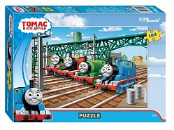 Пазл - Томас и его друзья, 104 детали (Step puzzle, 82154) - миниатюра