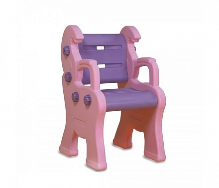 Детский пластиковый стул - Королевский, розовый 