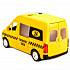 Машина пластиковая инерционная Такси, свет и звук, открываются двери, 22 см.  - миниатюра №2