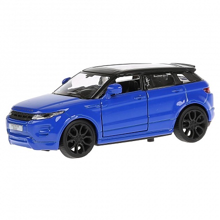 Металлическая инерционная машина - Land Rover Range Rover Evoque, 12,5 см, открываются двери, синий 