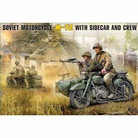 Модель для склеивания - Советский мотоцикл М-72 