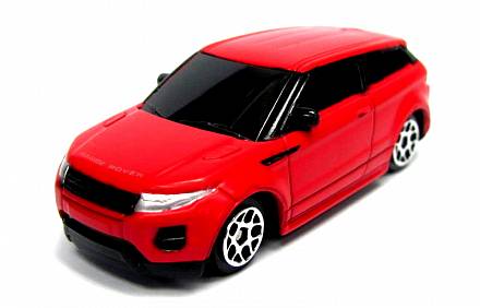 Машина металлическая Range Rover Evoque, 1:64, цвет - красный матовый 
