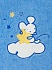 Халатик махровый Золотой Гусь - Ёжик Топа-Топ, голубой, размер 80  - миниатюра №2