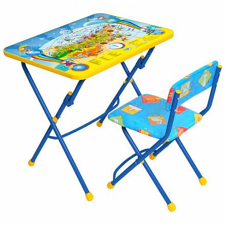 Набор детской мебели - Познаем мир, цвет - синий 