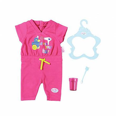 Набор для кукол Baby Born - Пижама, зубная щетка и стаканчик 