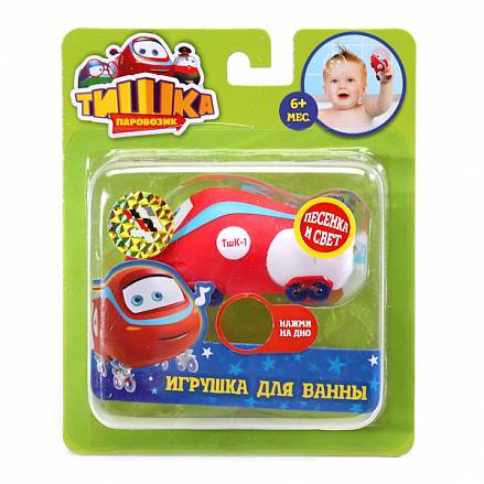 Игрушка для купания – Паровозик Тишка, световые и звуковые эффекты