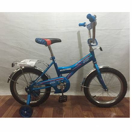 Детский велосипед 16", синий 