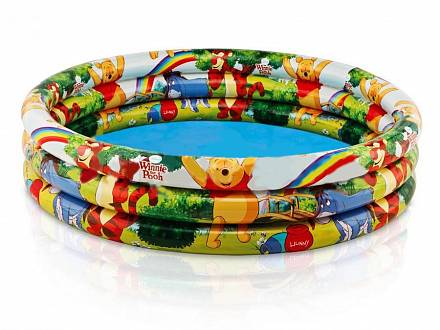 Бассейн детский круглый Disney - Винни Пух, 3 кольца 