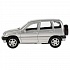 Джип Chevrolet Niva, серебристый, 12 см, открываются двери, инерционный механизм  - миниатюра №4