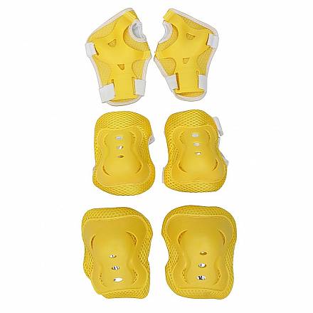 Набор защиты для катания 144404 YWHJ-023, размер S, цвет – yellow 