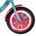 Велосипед детский двухколесный - Фееринки, розово-голубой, колеса 16 дюйм, рама А-тип, передняя корзина, вставки, страховочные колеса, звонок  - миниатюра №3