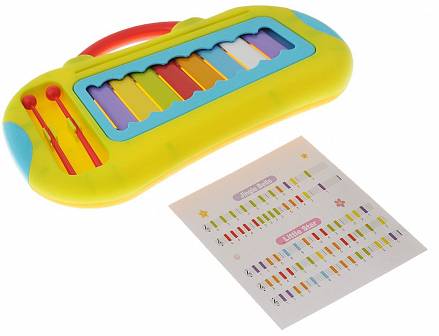 Детский игрушечный музыкальный ксилофон 