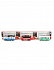 Металлическая модель - Городской транспорт: 2-этажный экскурсионный автобус/троллейбус/автобус, 7,5 см   - миниатюра №1