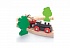 Железная дорога с грузовым поездом, деревянная  - миниатюра №3