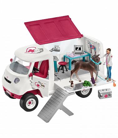 Игровой набор - Пикап ветеринарной службы с лошадью 
