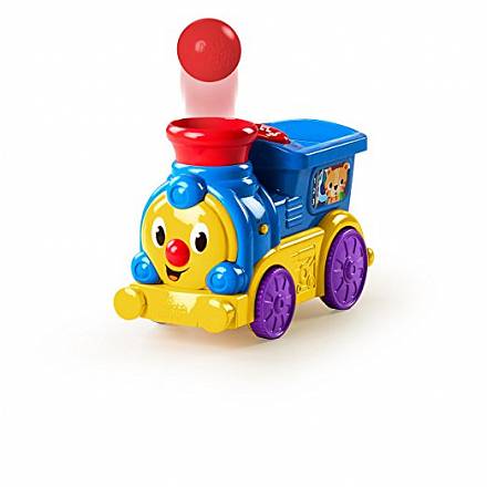 Интерактивная игрушка - Веселый паровозик с мячиками, звук 