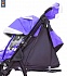Санки-коляска Snow Galaxy City-1-1 – Серый зайка на фиолетовом, на больших надувных колесах, сумка, варежки  - миниатюра №9