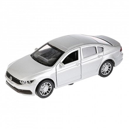 Машина инерционная металлическая - VW Passat, 12 см, цвет серебряный, открываются двери 