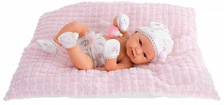Кукла-младенец Бенни в розовом, 42 см 
