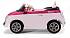 Розовая машинка с электрическим приводом - FIAT 500  - миниатюра №1