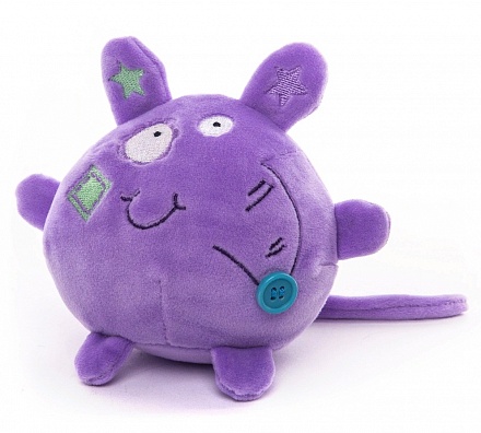 Мягкая игрушка Button Blue - Мышка фиолетовая, 10 см 